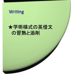 英語を学ぶ、ライティング